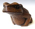 Japanese Bamboo Carved Frog