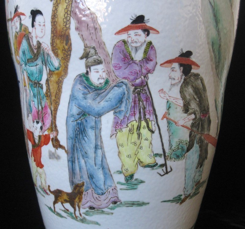 Antique Chinese Large Famille Rose Porcelain Vase