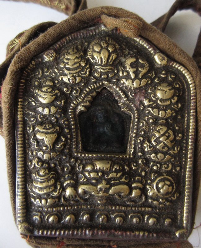 Antique Tibetan Gau Portable Shrine