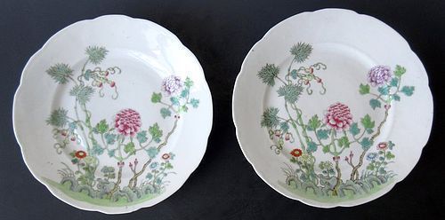 Pair of Chinese Antique Porcelain Plates