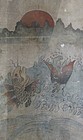 Antique Korean Framed Fish Painting