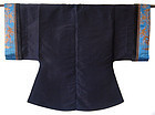 Antique Chinese Silk Robe with Gold Thread Sleeves
