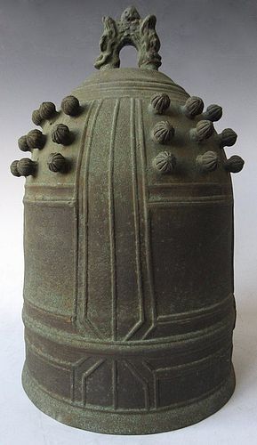 Antique Japanese Bronze Temple Bell