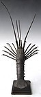 Japanese Jizai Okimono Articulated Iron Lobster Signed Myochin