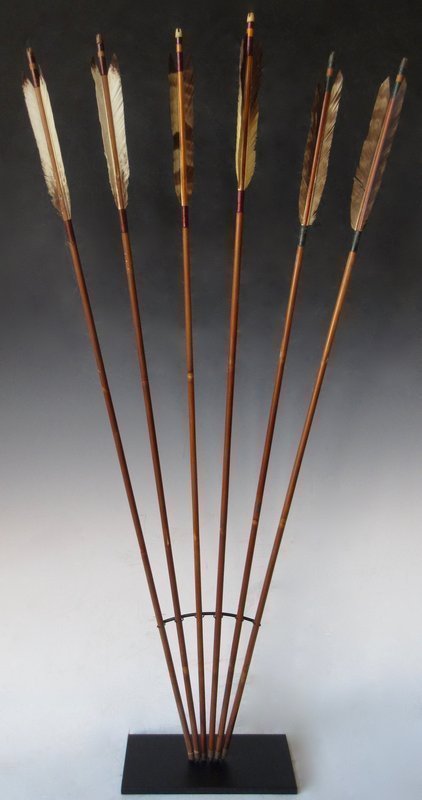 Antique Japanese Yumi Set of Arrows