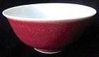 Antique Chinese Oxblood Porcelain Bowl