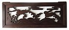 Antique Japanese Ranma (transom) with Rabbits