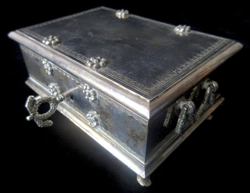 Antique Indonesian Silver Betel Nut Box