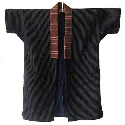 Japanese Indigo Ikat Coat