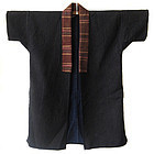 Japanese Indigo Ikat Coat