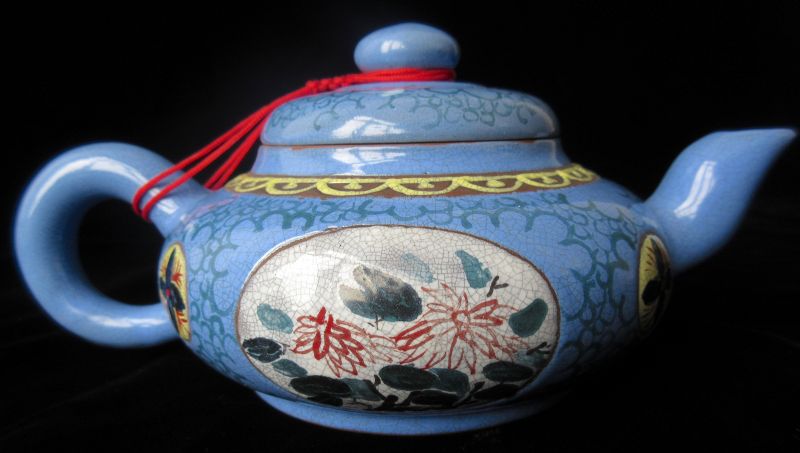 Chinese Glazed Yixing Teapot