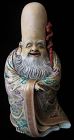 Antique Japanese Porcelain Figure of Fukurokuju