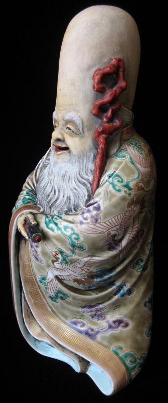 Antique Japanese Porcelain Figure of Fukurokuju