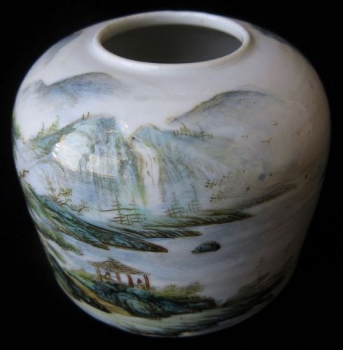 Antique Chinese Porcelain Brush Washer