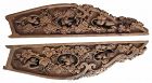 Large Pair of Carved Transom with Squirrel and Grape Motifs