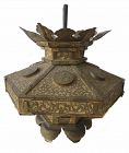 Japanese Antique Gilt Copper Temple Lantern