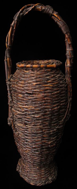 Antique Japanese Ikebana Basket