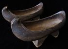 Antique Pair of Korean Wooden Clogs (Namakshin)