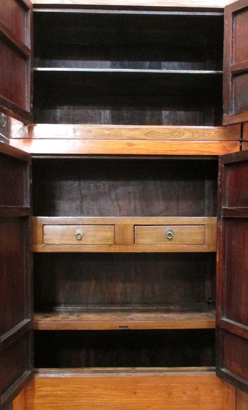 Large Pair of Antique Chinese Compound Cabinets