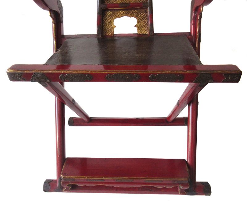Antique Japanese Buddhist Abbott's Folding Chair