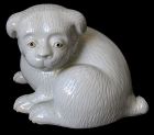 Japanese Hirado Porcelain Puppy