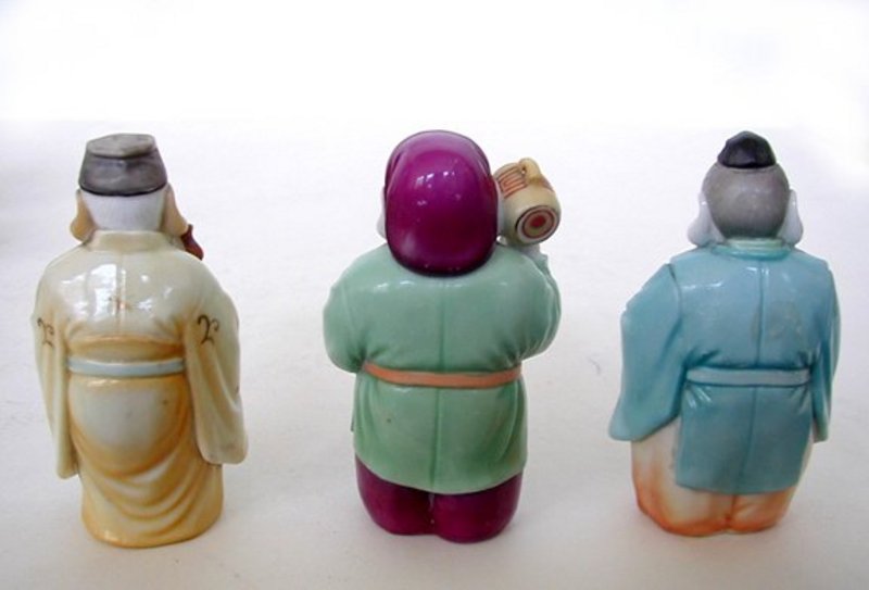 Japanese Porcelain Group of 7 Lucky Gods