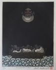 Hiroto Norikane Print of Puffer Fish Lanterns
