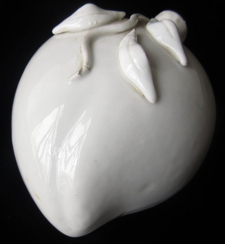 Antique Chinese Blanc de Chine Porcelain Peach