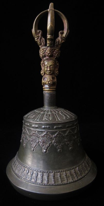 Antique Tibetan Bronze Ceremonial Bell