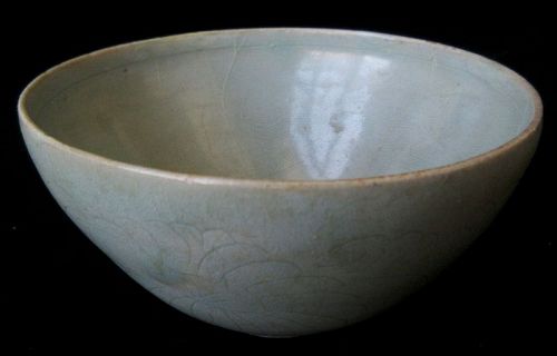 Antique Koryo Dynasty Korean Celadon Bowl
