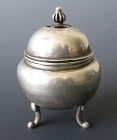 Tibetan Antique Silver Tripod Censer