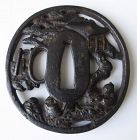 Antique Japanese Iron Tsuba