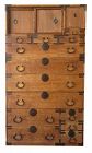 Antique Japanese 2 Section Isho Tansu