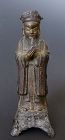 Ming Dynasty Taoist Figure in Bronze