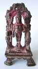 Indian Jain Bronze Standing Figure of Ambika