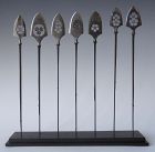 Japanese Set of Seven Yanone mounted Arrow Collection