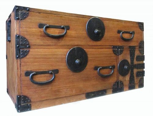 Japanese Antique Single Section Isho Tansu