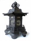 Very Large Antique Bronze Tsuri-doro,  Hanging Temple Lantern