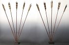 Japanese Set of Ten Ya Yumi Hawk Feather Arrows