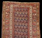 Antique Hand-Woven Persian Malayer Runner Rug