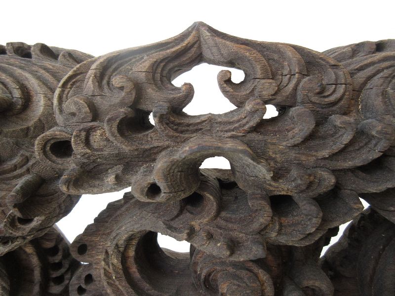 Japanese Mounted Architectural Carving of Waves