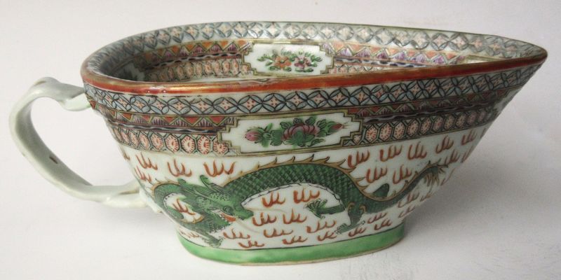 Antique Chinese Porcelain Vessel with Dragons