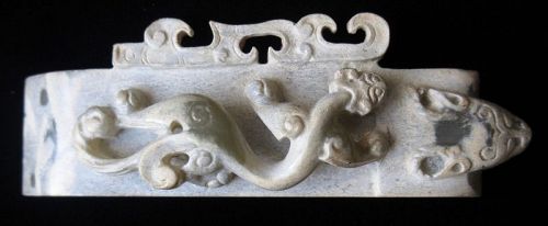 Chinese Archaic Jade Chimera Belt Hook