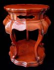 Antique Japanese Negoro Red Lacquer Stand