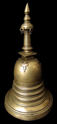 Antique Reliquary Burmese Bronze Stupa