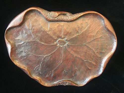 Japanese Wood Lotus Leaf Tray