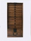 Antique Japanese Tall Tansu with Bar Lock