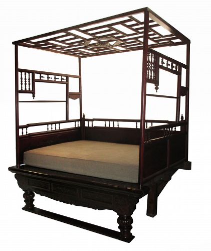 Antique Chinese Export Canopy Bed