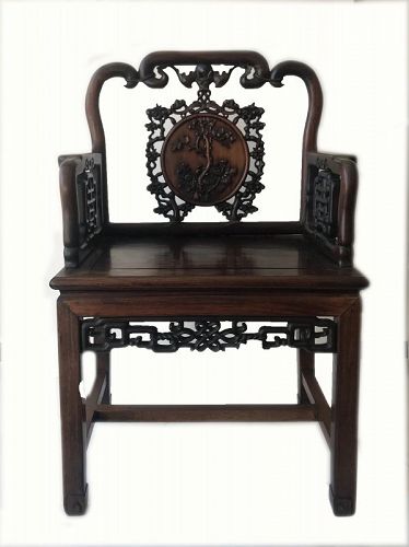 Antique Chinese Hardwood Chair