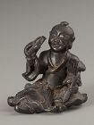 Chinese Ming Dynasty Bronze Scholar Object of an Immortal